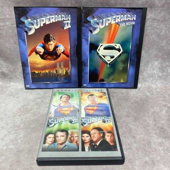 Superman The Movie Superman II & Superman III/IV Double Feature DVD Set - Picture 1 of 6
